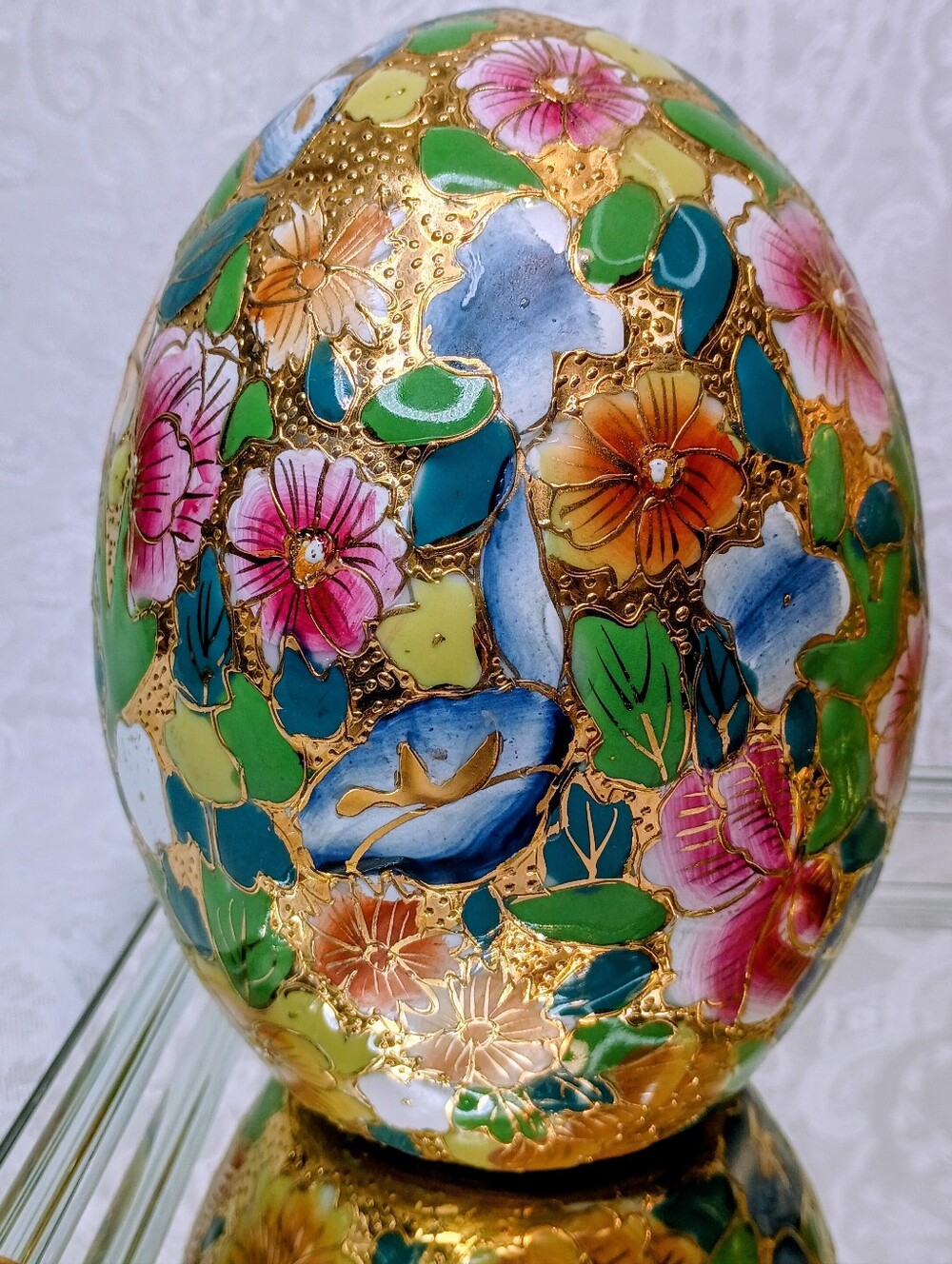 Japanese Moriage Ceramic Eggs - Picture 6 of 8
